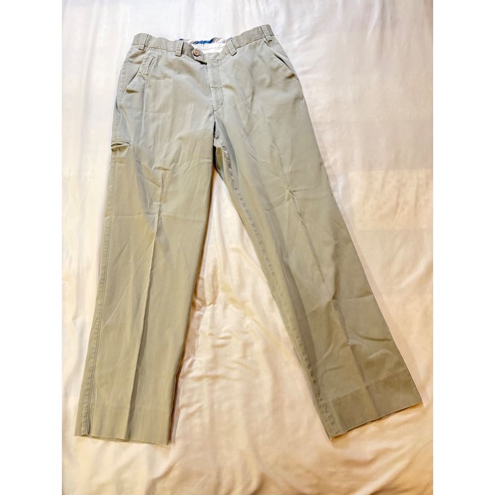 Hiltl German‎ Engineering Design Mens Khaki Trousers Pants Casual 36
